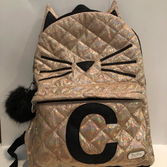 justice letter a backpack